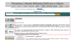 Desktop Screenshot of biblioteka.olawa.pl