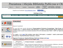 Tablet Screenshot of biblioteka.olawa.pl